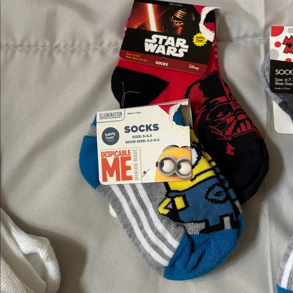 Kids novelty character Cushion Socks -multi color